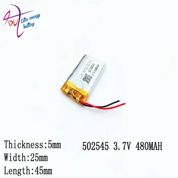 

3.7v 480mah 502545 482545 Lithium Polymer Li-po Rechargeable Diy Battery For Mp3 Mp4 Mp5 Gps edio Game Toys