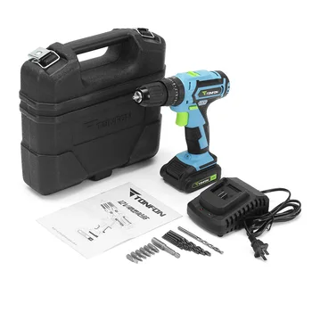 

3 In 1 12V Rechargable Electric Screwdriver Cordless lithium battery Power Dril IImpact Drill with Bits Tonfon