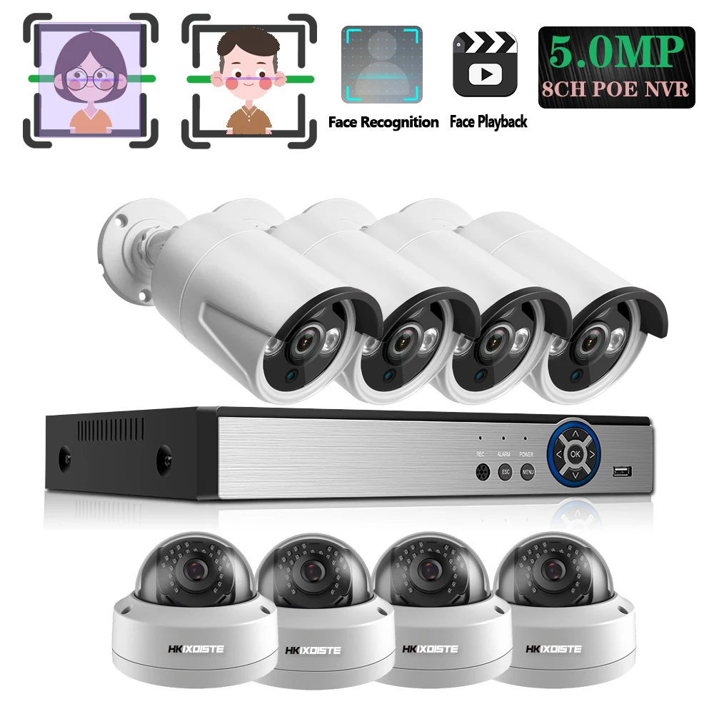 Система видеонаблюдения 8 каналов POE RJ45 NVR | Безопасность и защита
