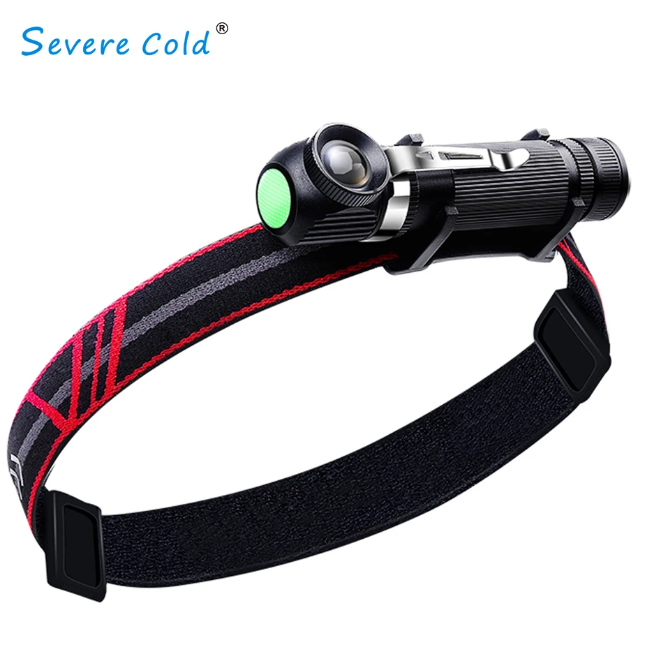 Head Flashlight Cob Headlamp Severe Cold 1000lm LED Headlamp USB Rechargeable 18650 Headlight Magnetic Tail Head Torch With Power Indicator Flashlight
