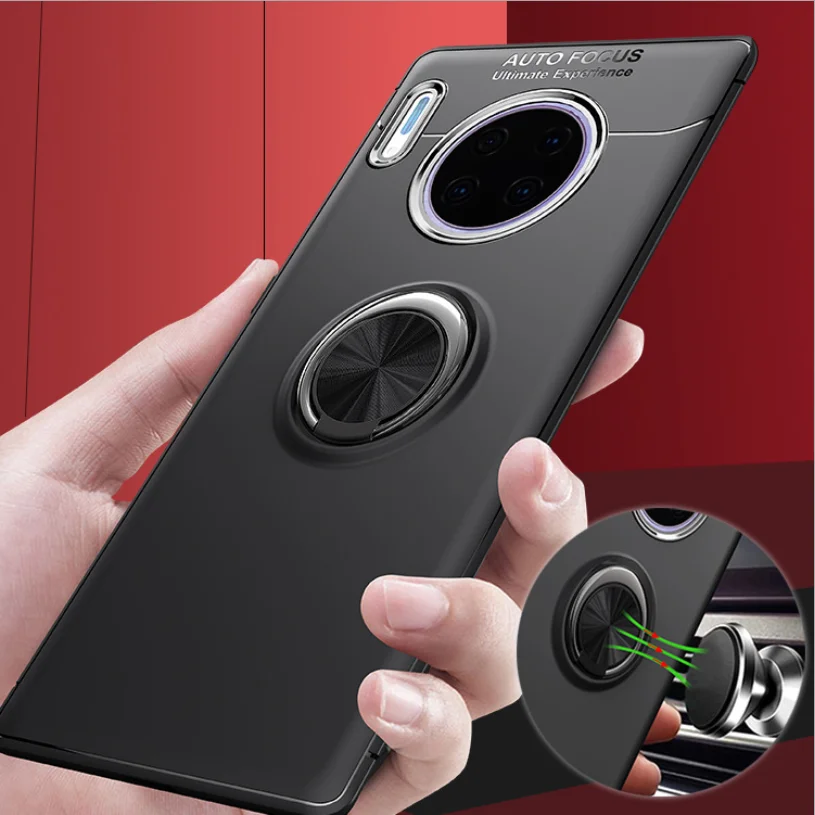 Magnetic absorption Invisible Bracket soft shell Case For fitted huawei mate 9 10 20 P9 p10 p20 p30 lite pro p smart 2019 caser | Мобильные