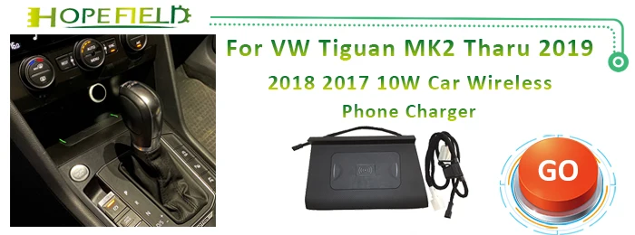 10 W/7,5 W/5 W Console Centrale di Ricarica Wireless per Auto Pannello di Ricarica Wireless per Volkswagen Tiguan L/Tuyue XinChout 