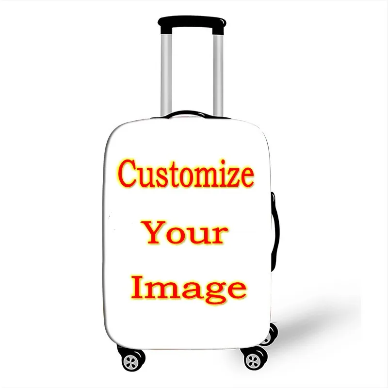 Customize Your Image / Name / Logo Luggage Cover Suitcase Protective Covers Elastic Anti-dust Case Cover For 18-32 Inch Trolley