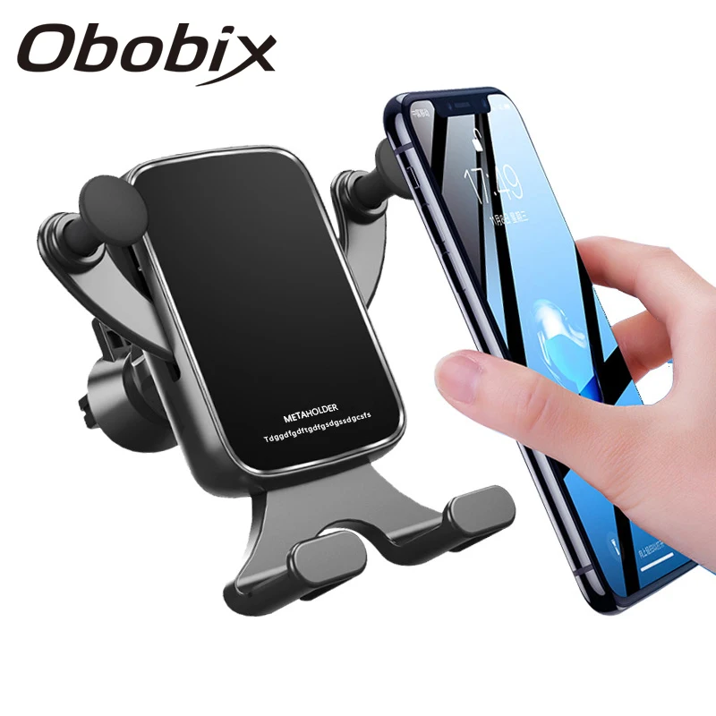 

Car Phone Holder Stand Multifunction Horizontal Vertical Gravity Auto Lock Car Cell Mobile Phone Holder Stand Accessories Brace