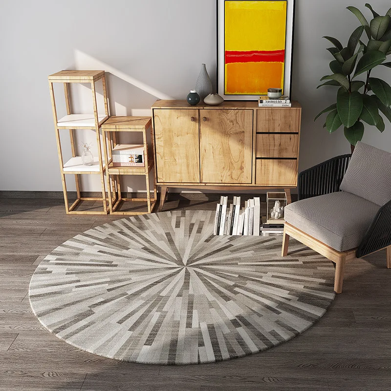 Дизайнерские художественные коврики, европейский стиль, круглый ковер, утолщенный коврик для компьютерного стула, высококачественный домашний декоративный ковер, коврики - Цвет: Y03