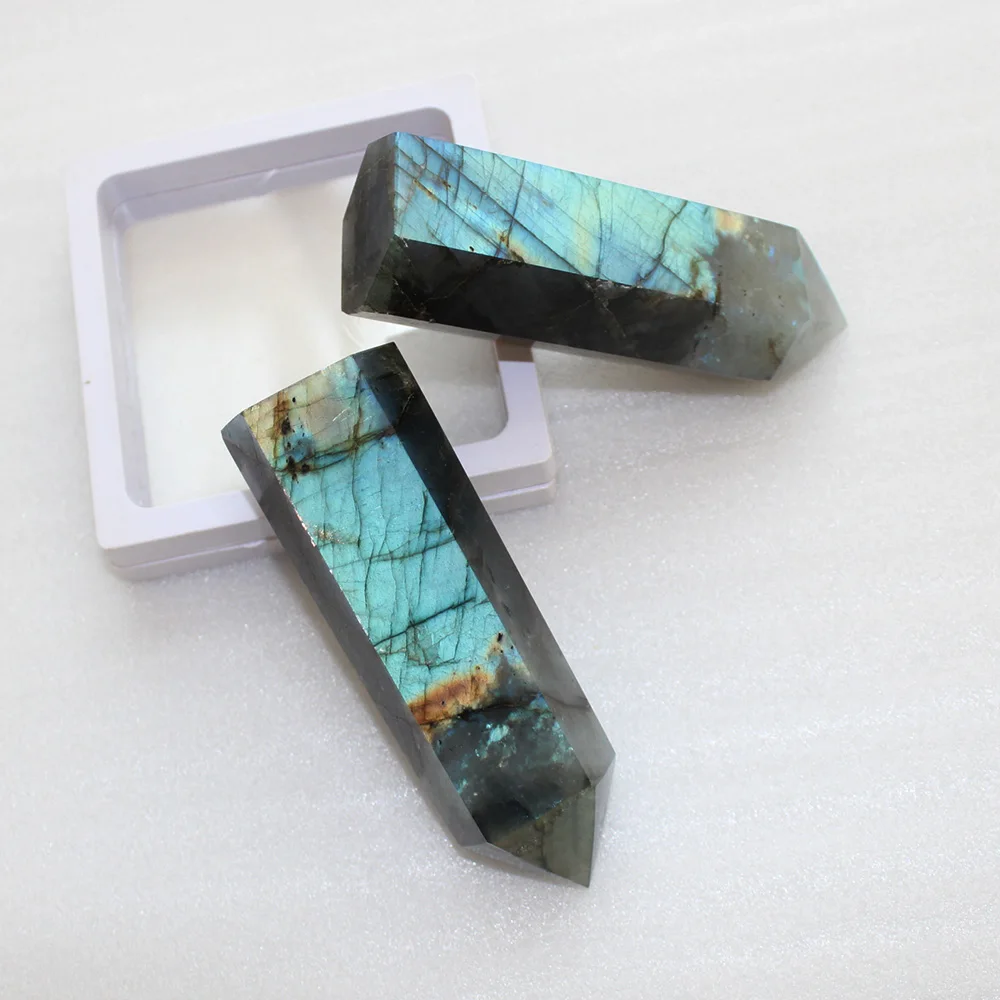 Runyangshi 1 шт. натуральный Лабрадор feldspar Исцеление палочкой камни для аквариума для рукоделия украшения домашний Декор подарок