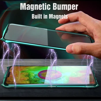 

360 Full Magnetic Case For Huawei Mate 30 Pro Body Protective Two Side Tempered Glass Cover For Huawei Mate 30Pro Case