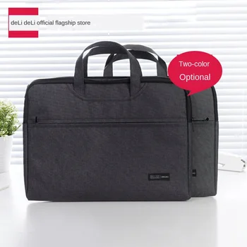 

Portable Briefcase Zipper Meeting of The Record Storage Bag Computer Bulk Business Bag