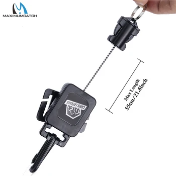 

360-degree Retractable Buckle Rotatable Cable Puller Tactics Diving Plastic