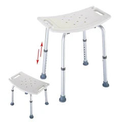 Silla de baño antideslizante de 6 velocidades, asiento de bañera para ancianos, altura ajustable, taburete de banco, producto seguro para el ambiente del baño