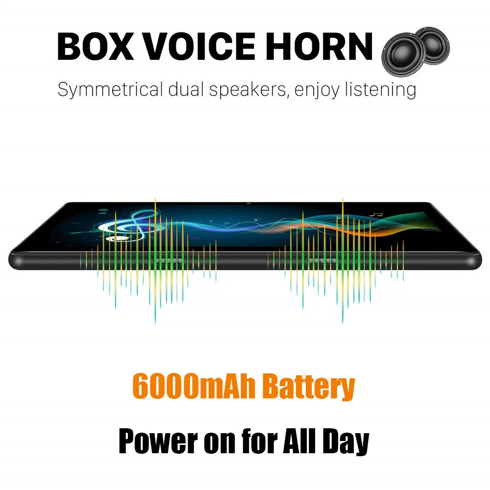  2019 New Mobile Phone Tablets 6G RAM 64G ROM MTK8752 Octa core 10.1 Inch 2.5D IPS Screen 8.0MP Andr