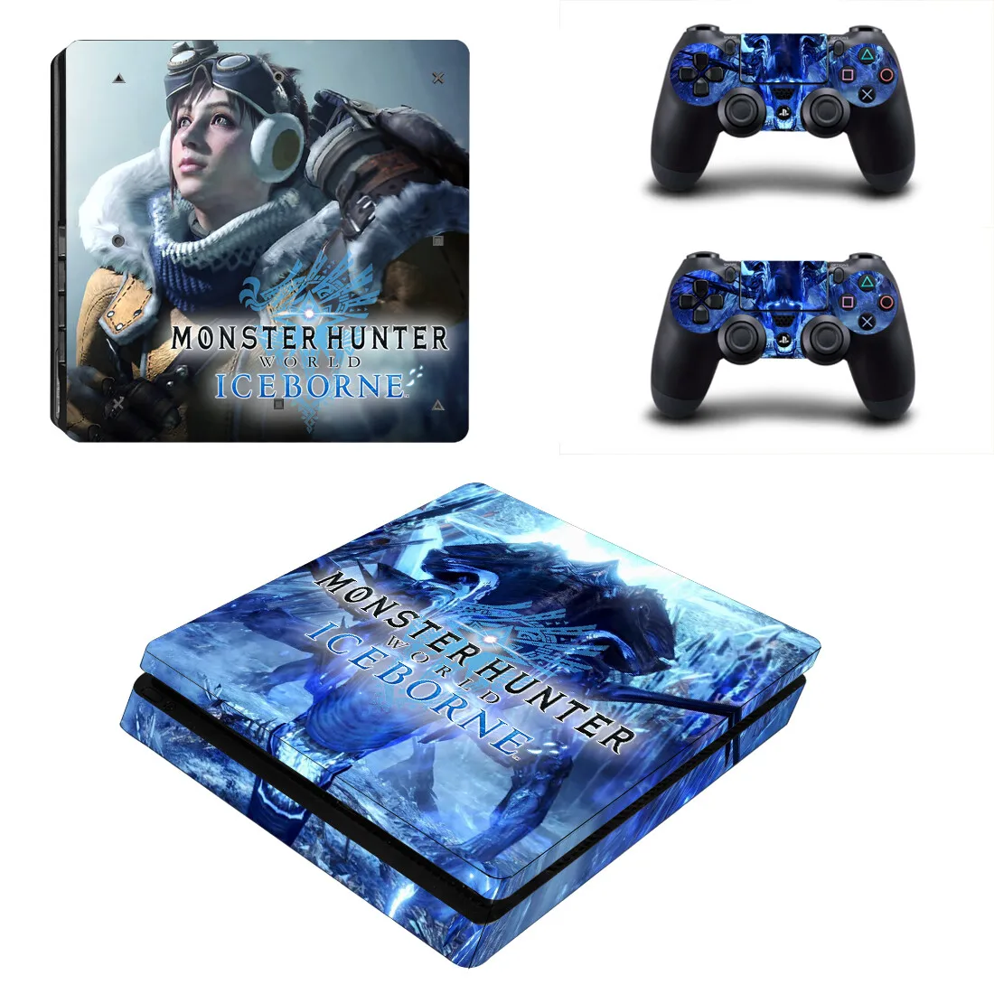 Monster Hunter World Iceborne PS4 чехол для игры PS4 тонкая наклейка для PS4 Slim playstation 4 и 2 контроллера