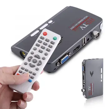 

Digital 1080P HD HDMI DVB-T/T2 DVB-T2 TV Box Tuner Receiver Converter Remote Control With VGA Port for LCD/CRT TV Tuner Receiver