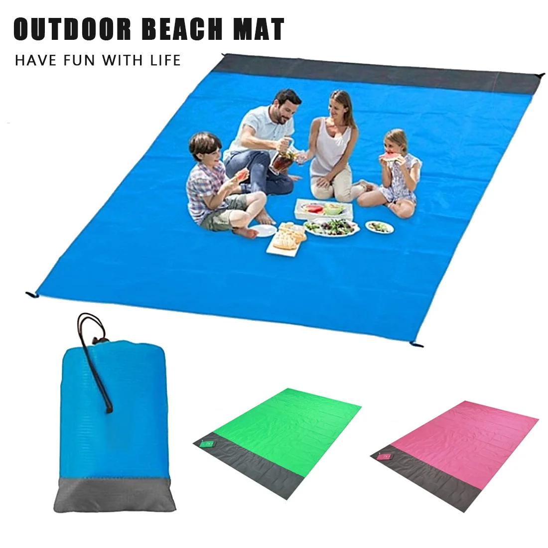 

2*2.1M Camping Mat Waterproof Beach Blanket Outdoor Portable Picnic Ground Mat Mattress Folding Camping Picnic Mat blanket hot