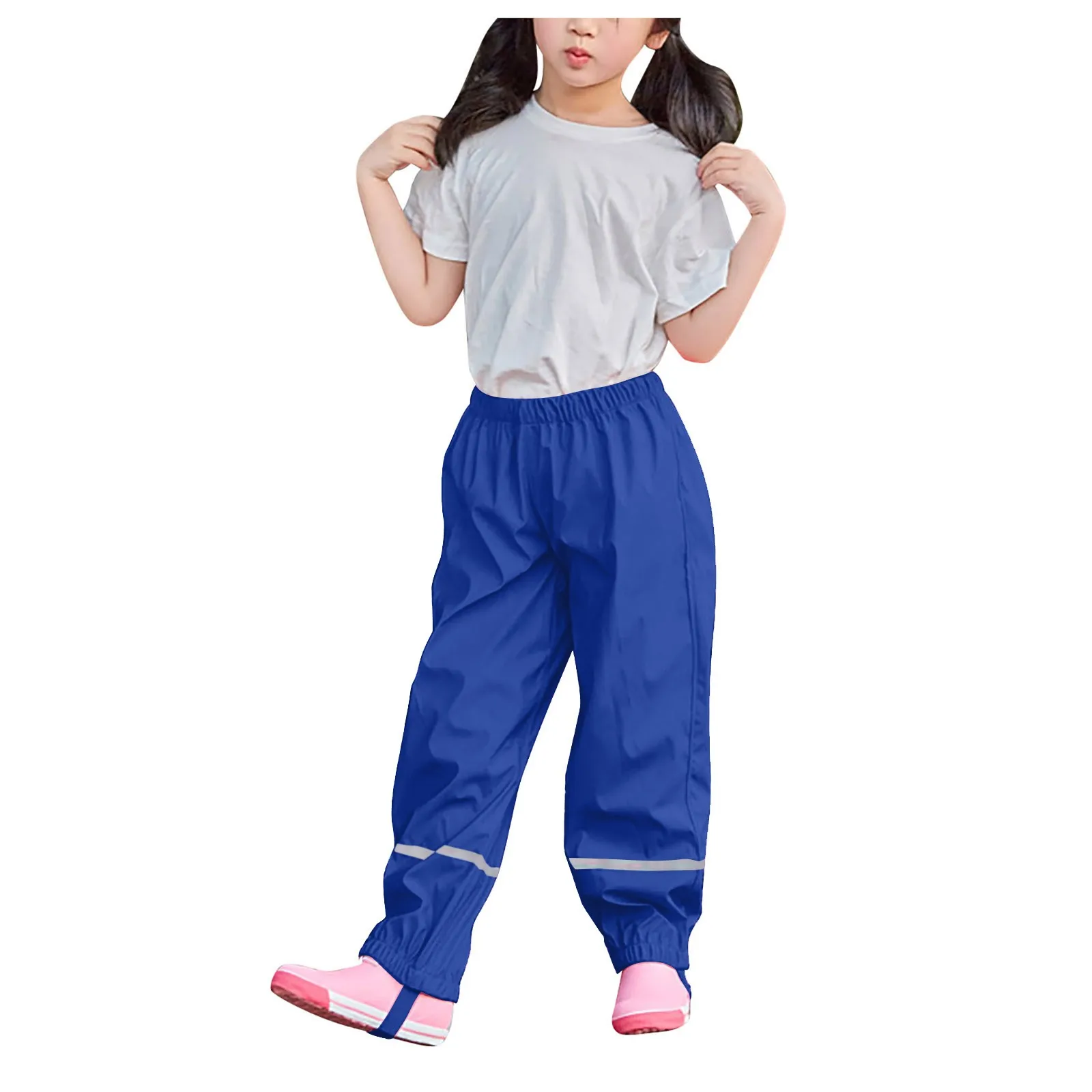 Waterproof Kids Girls Pants For Outdoor Rain