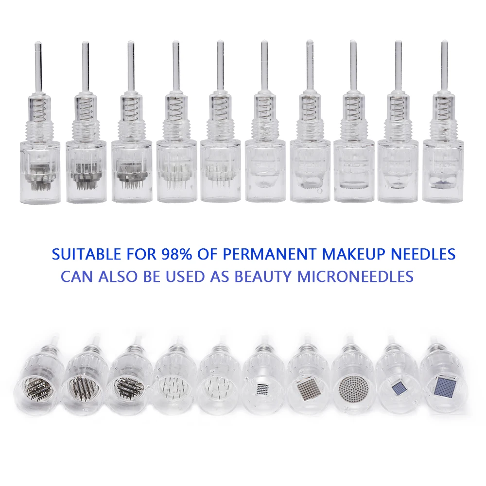 50 шт./лот 8 мм Одноразовые 12 Pin 36 3D микро круглые иглы картриджи для Derma Microneedle