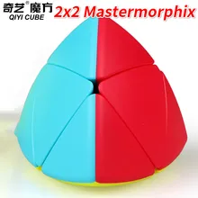 Qiyi mastermorphix 3x3 или mastermorphix 2x2 кубик без наклеек выпуклая Пирамидка волшебный куб скоростной куб игрушки для детей