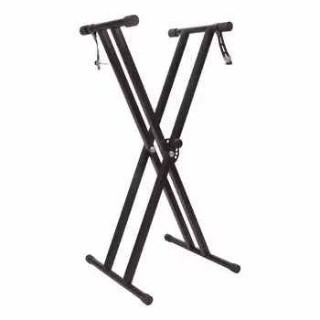 

X shape Electronic piano iron stand bracket for 61-88 key electric piano/ Zither with Standard lifting scale