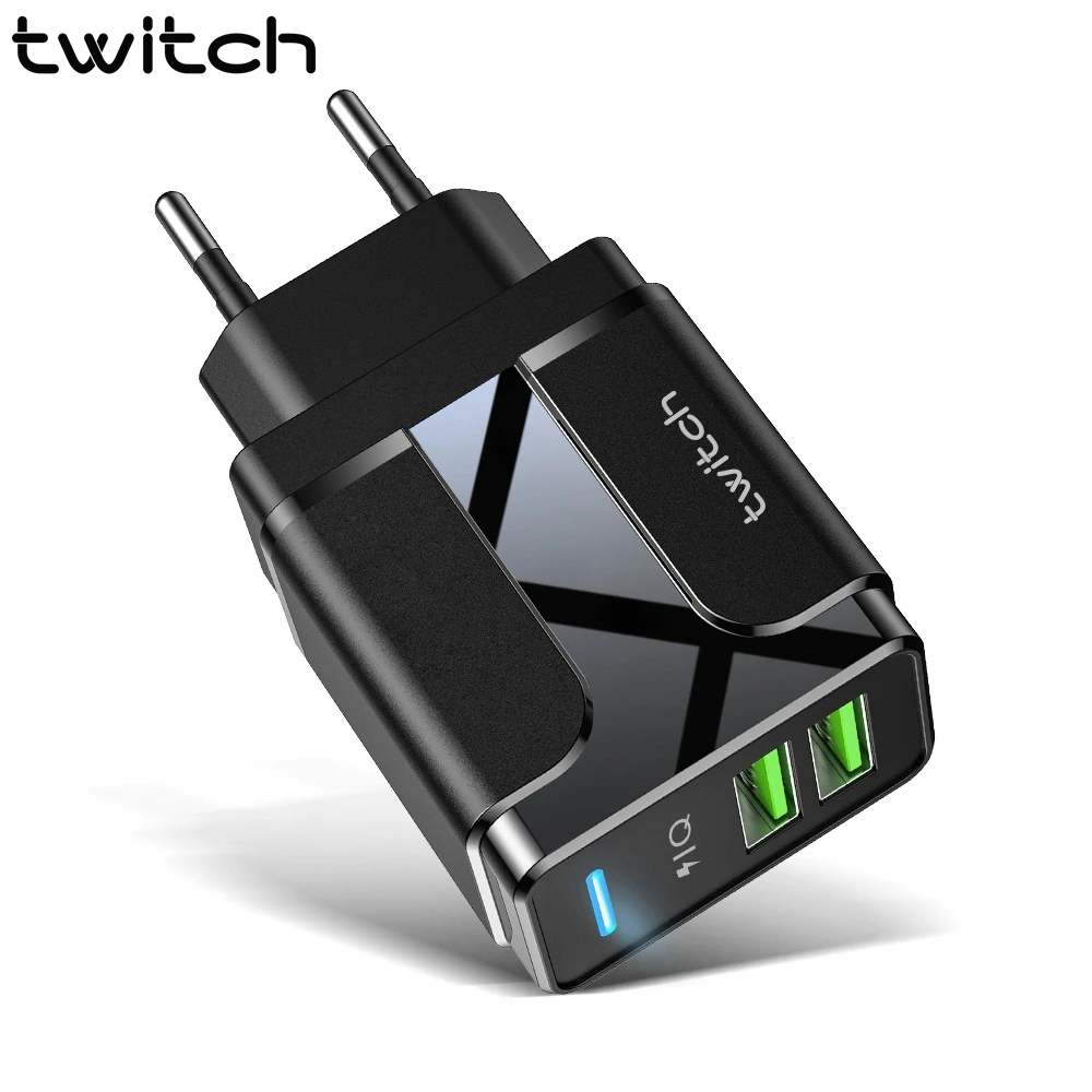 Зарядное устройство с двумя USB портами 5 В 2 4 А|Зарядные устройства| |