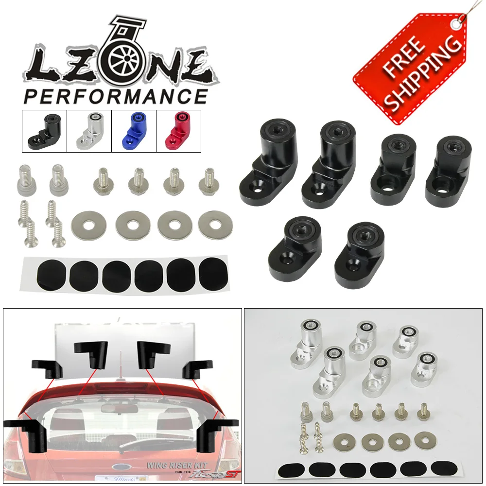 Trasporto Libero-Per 14-On Ford Fiesta St Billet T-6061 In Alluminio Anodizzato Bolt-On Posteriore Ala Spoiler Hatch Riser Ascensore Di Estensione