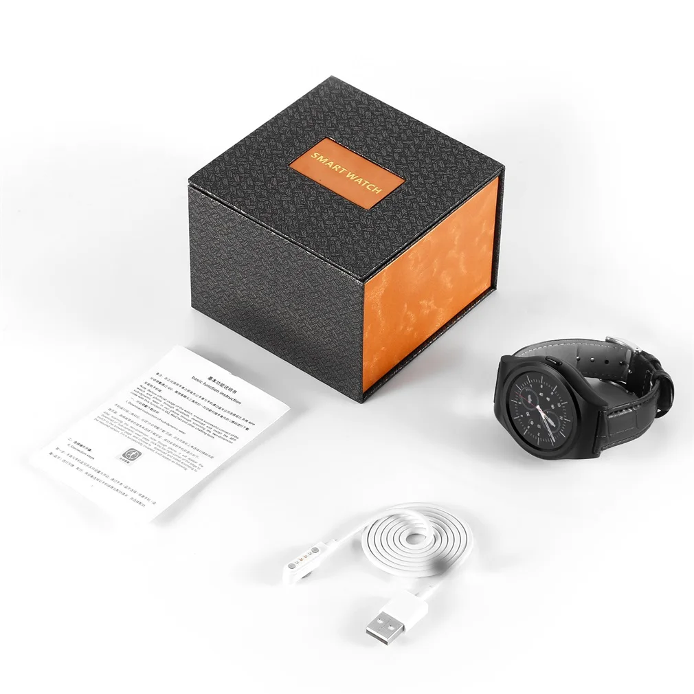 

Smartwatch 1.3in Touch Screen Water Resistant with SIM Card Slot Sleep Monitor Heart Rate Monitor and Pedometer