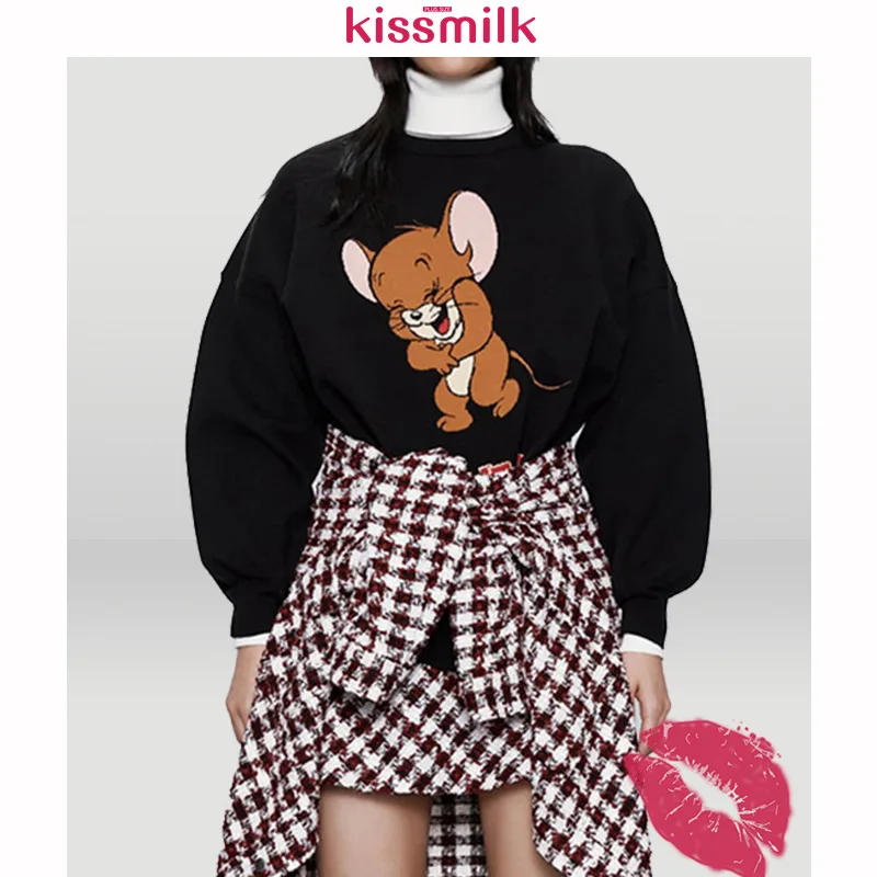 

Yushoukuan kisilk Large Size Cartoon Playful Cool Sports Casual Loose-Fit Hoodie 2020 Spring And Summer New Style