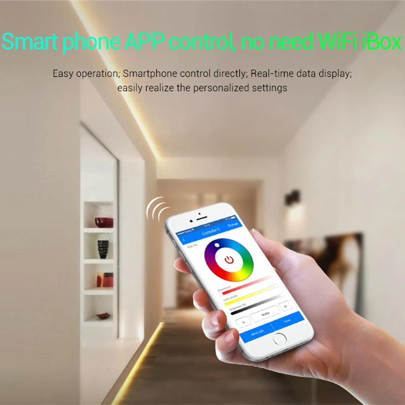 WL5 Wifi 5 in 1 Led Controller For RGBW RGB+CCT led strip light;2.4G Hz Remote:FUT092,8 Zone FUT089,B8 Wall-mounted Touch Panel