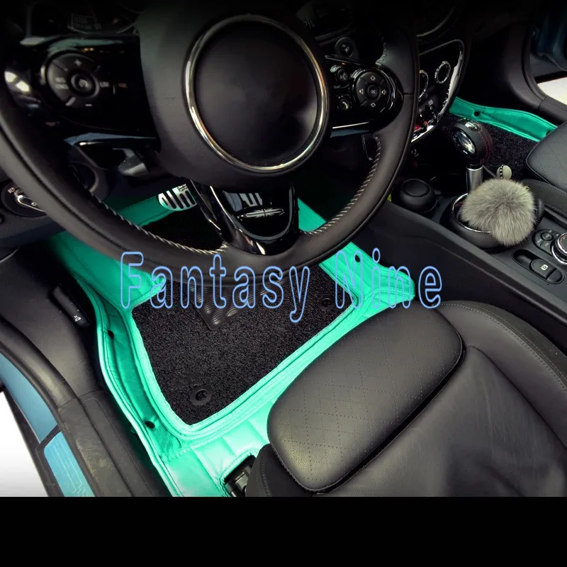 Красивый автомобильный кожаный пол прошивной коврик на заказ для Mini Cooper Clubman Countryman F54 F55 F56 F60 R55 R56 R57 R60 R61 Стайлинг