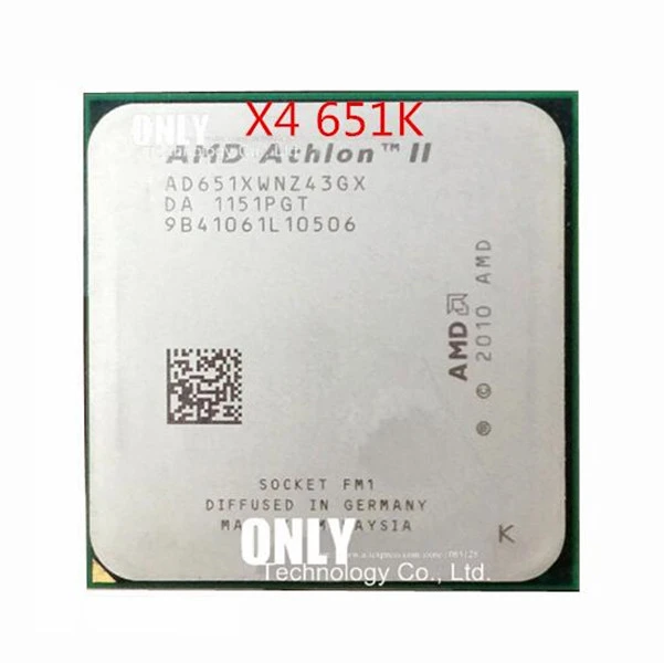 top cpu Free shipping  X4 651K Quad-Core FM1 3.0GHz 4MB 100W CPU processor pieces X4-651 best processor