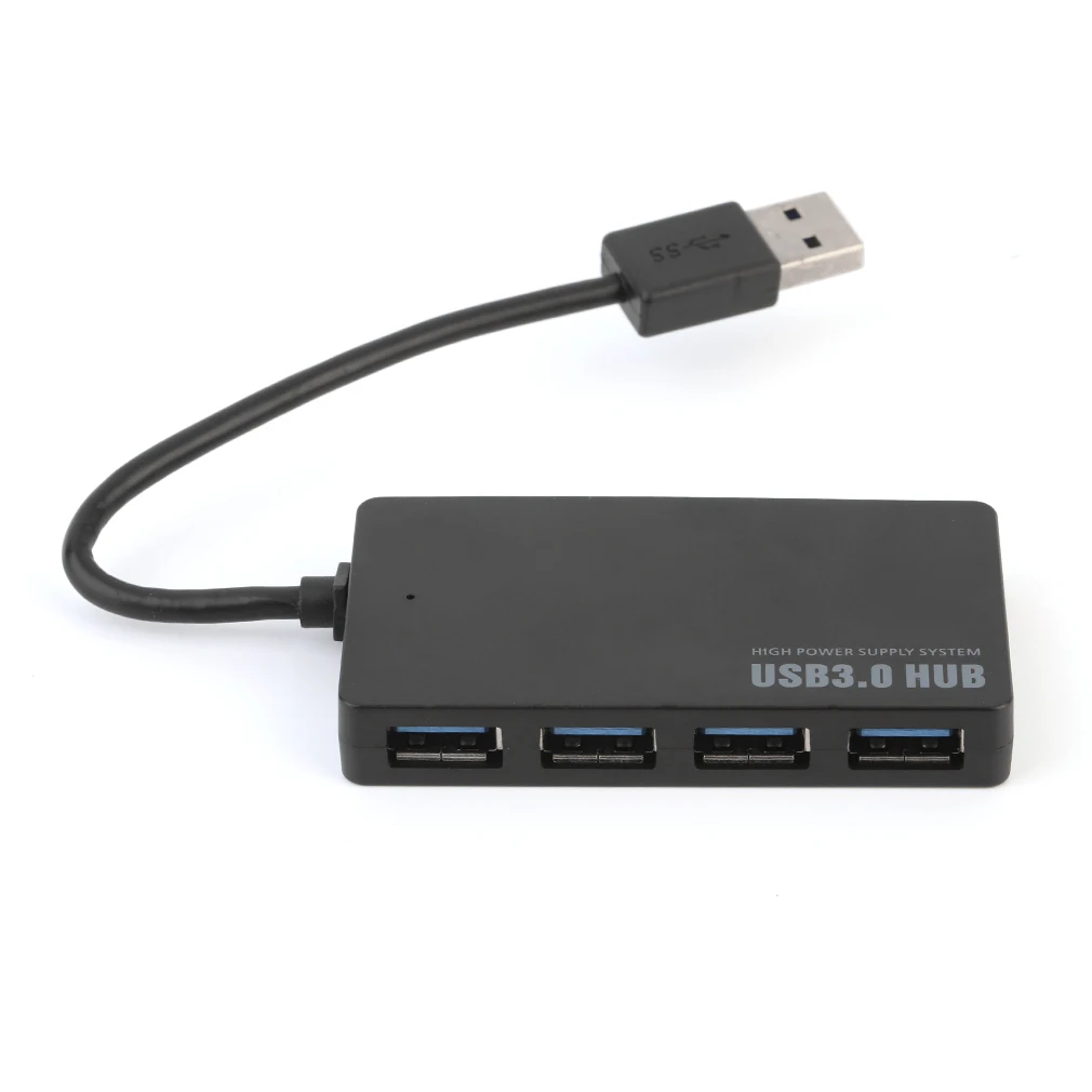 Переносной 5 Гбит/с USB 3,0 4 Порты и разъёмы концентратор USB3.0 сплиттер адаптер ультра Скорость для портативного компьютера ПК высокого Питание