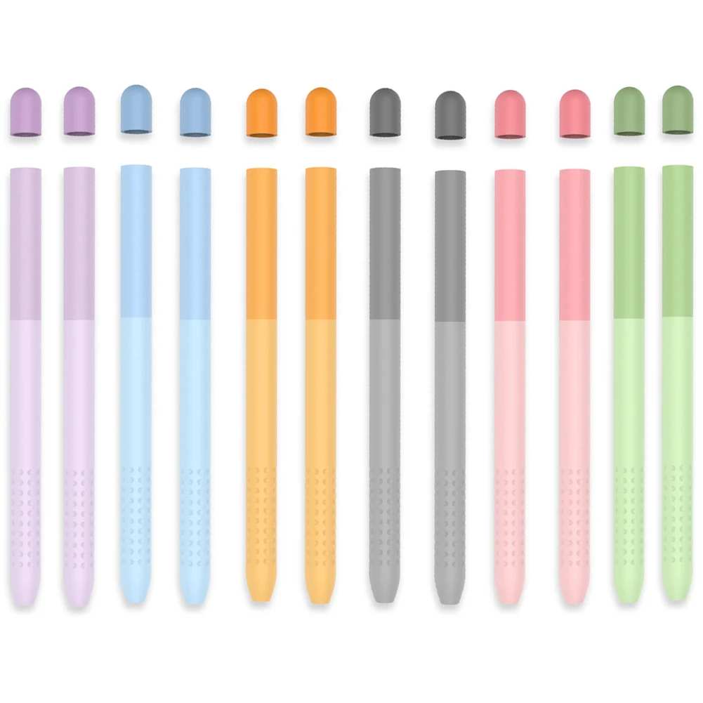 Silicone Case with Tip Covers Protective Cap Nib Holder Stylus Cover for Apple Pencil 1 2 Protector Accessories | Компьютеры и офис