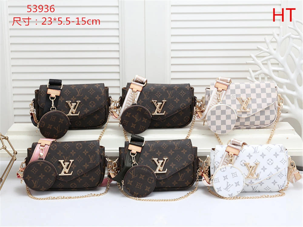 Lujosos bolsos Louis Vuitton LV de piel, bolsos para mujer, bolsos de marca de diseñador, pantalones vaqueros rectos de alta para mujer, de calle|Pantalones y pantalones capri| - AliExpress