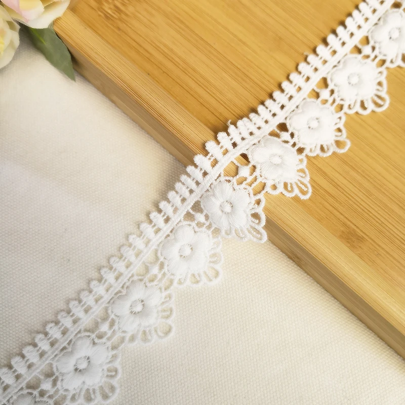 

19Yards 3.7cm Cotton Embroidery Lace Fabric Garment Needlework Sewing Patchwork DIY Handmade Accessories Clothes Decoration 105