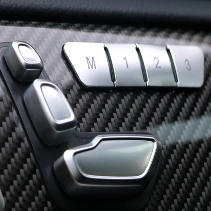 

Airspeed Car Seat Adjust Button Cover Sticker for Mercedes Benz A B C E Class W204 W212 GLA X156 CLA C117 GLE W166 ML GL GLS
