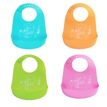 Детские вещи, водонепроницаемые детские силиконовые нагрудники, тканевые Слоны, Многоразовые Детские шарфы, тканевые слоны