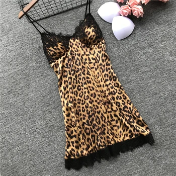 

Women's Sexy Leopard Printed Lingerie Sleepwear Dress Nightwear Nightdress Sleepwear