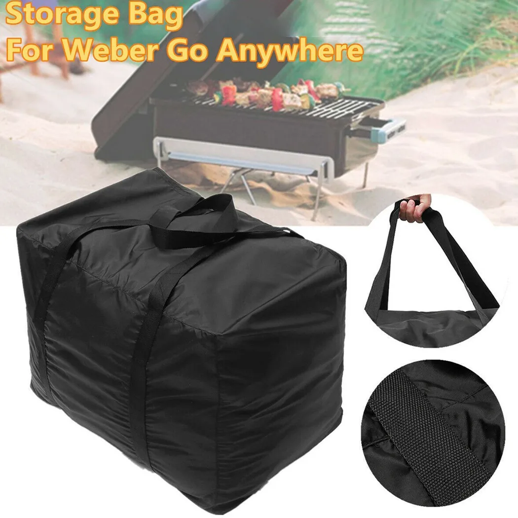 Bolsa de transporte de almacenamiento de barbacoa impermeable para Weber Go en cualquier lugar, parrilla de carbón portátil, Picnic, Camping, bolsa de transporte de barbacoa