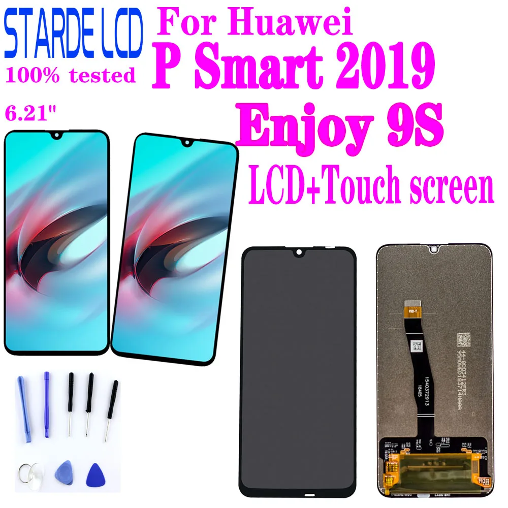 

100% протестированный 6,21 "ЖК-дисплей для Huawei P Smart 2019 Enjoy 9S, сенсорный экран с дигитайзером в сборе для huawei enjoy9s LCD