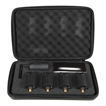 

Lixada Wireless Digital Fishing Alarm Set Fishing Bite Sound Alert Kit Changeable Color LED Alarm Indicator with Portable Case