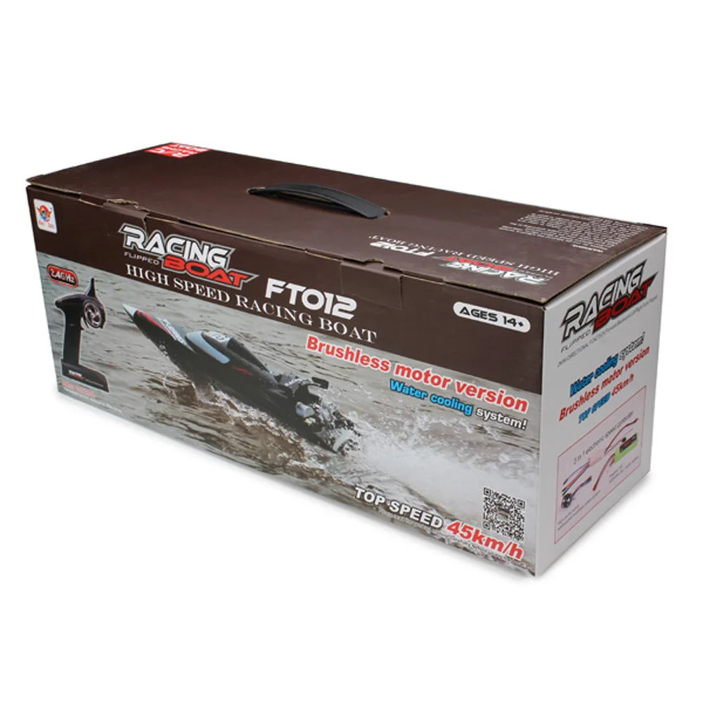 Professional Brushless Racing Electric Wireless Control RC Boat 2.4G 50KM/H 46CM High Speed Water Cooling RC Speedboat Model Professional Brushless Racing Electric Wireless Control RC Boat 2.4G 50KM/H 46CM High Speed Water Cooling RC Speedboat Model