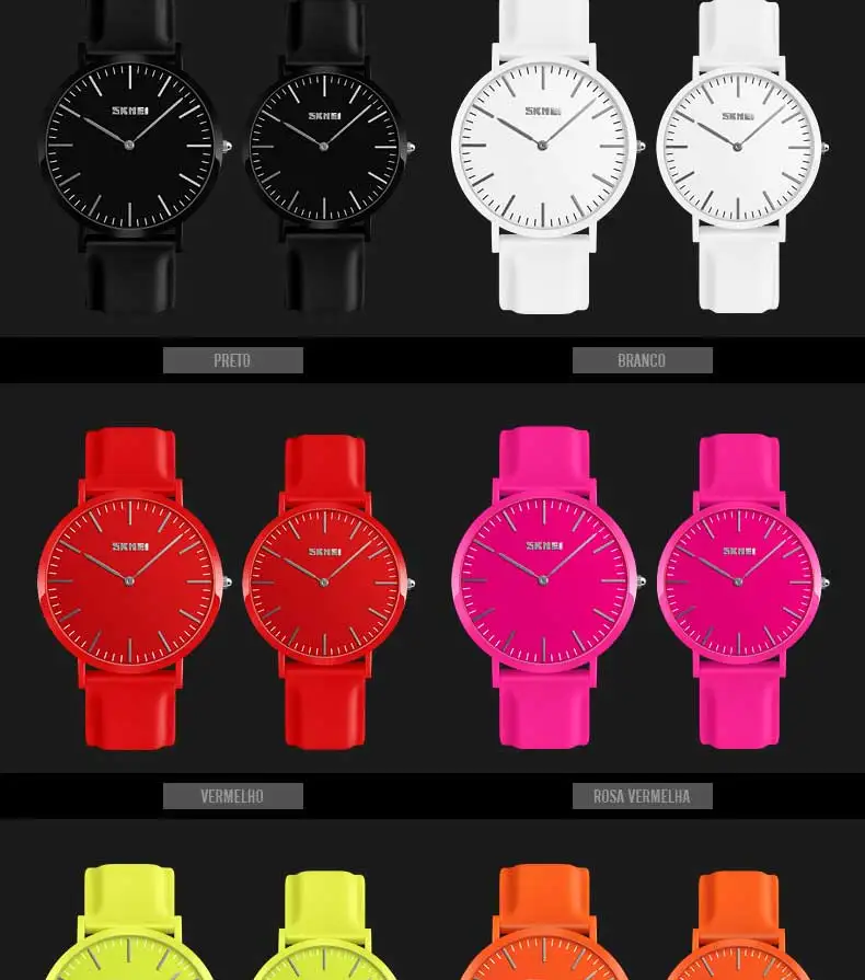 relógio casual tempo à prova dwaterproof água