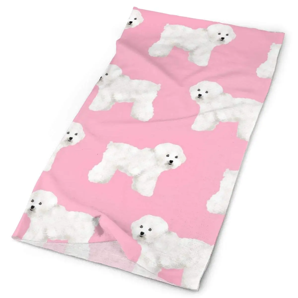 

Bichon Frise Pink Dog Fabric Dog Breed Fabrics Bichon Fabric Cute Girls Dog Print Headbands Bandana Cap Scarf Face Mask Neck