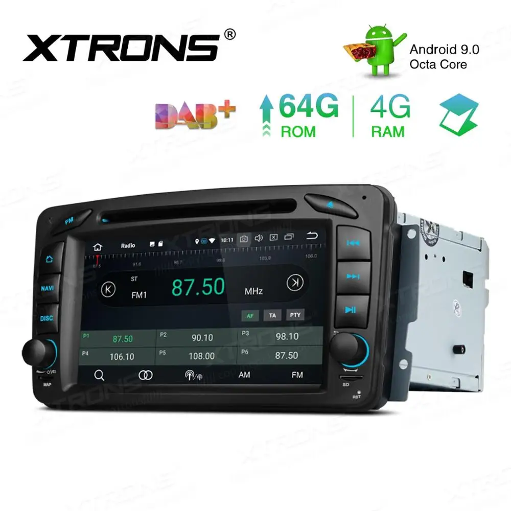 Top 7" Android 9.0 Pie OS Car DVD Multimedia GPS Radio for Mercedes-Benz CLK-Class W209/C209 1998-2004 & G-Class W463 1998-2006 1 Top 7" Android 9.0 Pie OS Car DVD Multimedia GPS Radio for Mercedes-Benz CLK-Class W209/C209 1998-2004 & G-Class W463 1998-2006 1