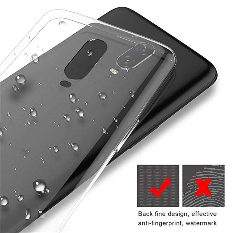 Оригинальный прозрачный ТПУ чехол для OnePlus 6/6T Ультратонкий Мягкий силиконовый