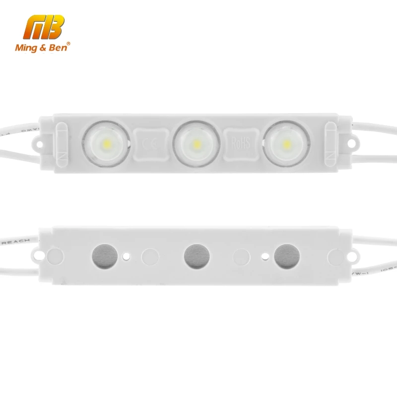 LED Module Light 220V 3LED Injection LED Module White 5PCS 10PCS 15PCS 20PCS/lot Super Bright Professional Wall Kitchen Light