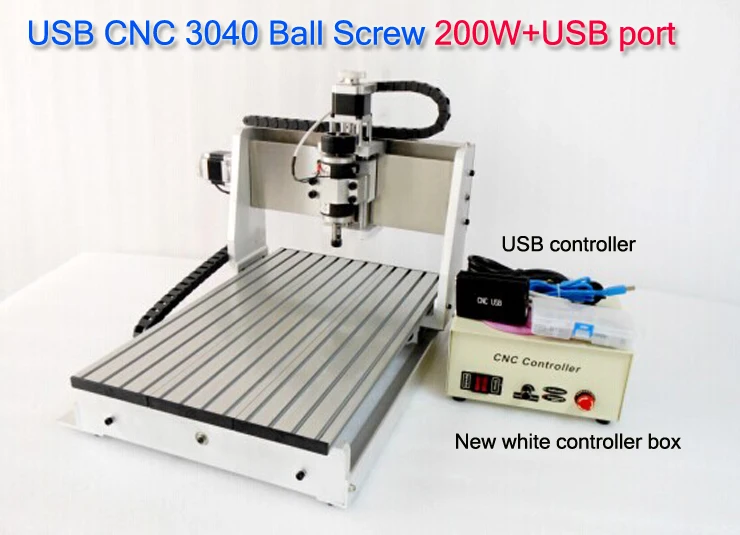 

USB port CNC3040Z CNC Router CNC 3040 CNC3040 cnc engraving machine, 200W spindle motor, HOT sale model