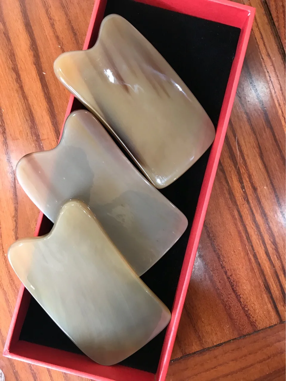 

Horn Comb Boutique White Yak Scraping Plates Square Large Size Scraping Piece Back gua sha qi Leg Massage Board