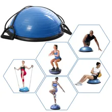 Йога полумяч баланс полушарие Фитнес Упражнение полушарие баланс тренер ядро упражнения мяч для спортзала офиса дома