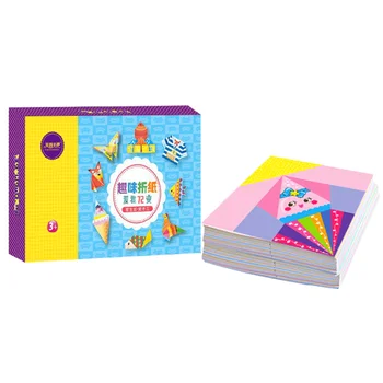 

1 Box of 152 Sheets Exquisite Paper Foldings Creative Foldable Handicraft Paper 3D DIY Paper Cutting Materials Pack (Assorted Co