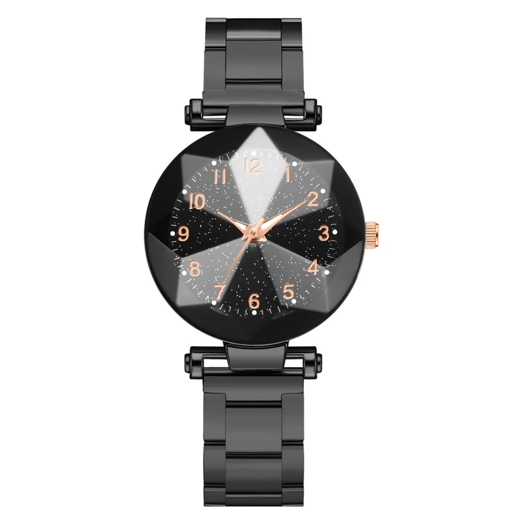 Luxury Ladies Watch Starry Sky Stainless Steel Bracelet Watches For Women Crystal Analog Quartz Wristwatches Sports Dress Clock